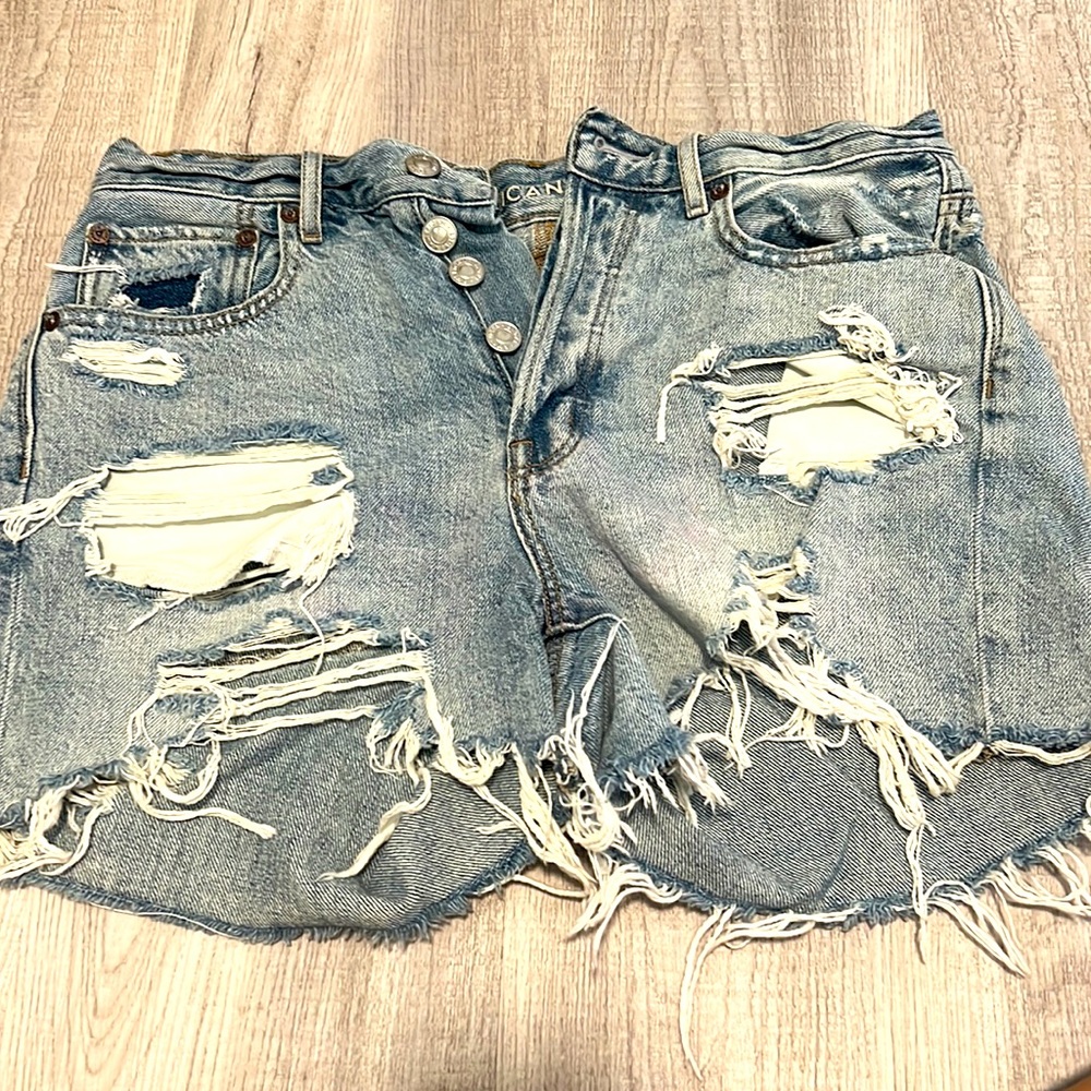 AE high button shorts